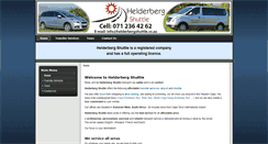 Desktop Screenshot of helderbergshuttle.co.za